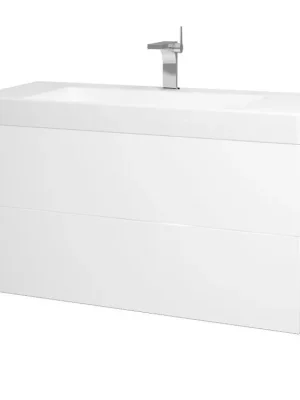 Akce Koupelnová skříňka VARIANTE SZZ2 105 pro umyvadlo Laufen Pro S - N01 Bílá lesk / M01 Bílá mat