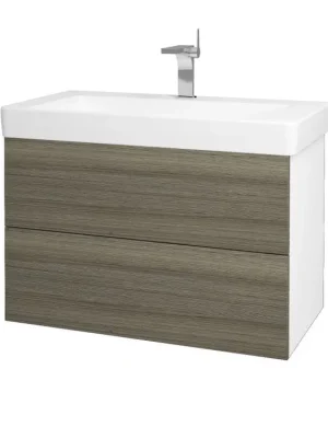 Akční Cena Koupelnová skříňka VARIANTE SZZ2 85 pro umyvadlo Laufen Pro S - N01 Bílá lesk / D03 Cafe