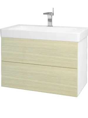 Akční Cena Koupelnová skříňka VARIANTE SZZ2 85 pro umyvadlo Laufen Pro S - N01 Bílá lesk / D04 Dub