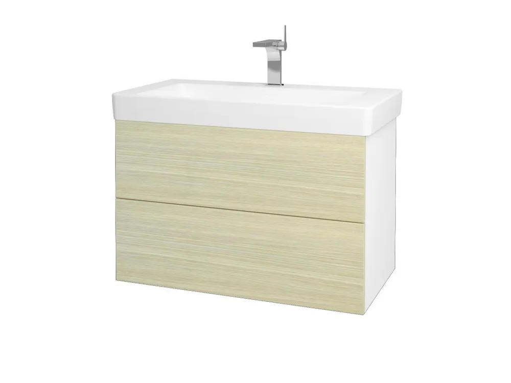 Akční Cena Koupelnová skříňka VARIANTE SZZ2 85 pro umyvadlo Laufen Pro S - N01 Bílá lesk / D04 Dub