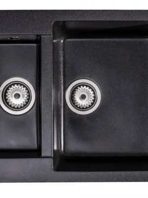 Značkový GRANISIL FABERO 770.5 Granitový dřez s vaničkou, černý