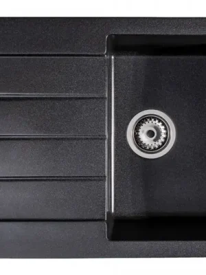 Akce GRANISIL GRADIZ 765.0 Granitový dřez s odkapem, černý