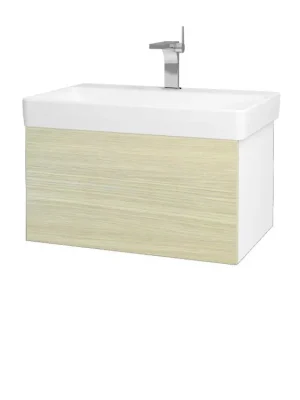 Značkový Koupelnová skříňka VARIANTE SZZ 70 pro umyvadlo Laufen Pro S - N01 Bílá lesk / D04 Dub