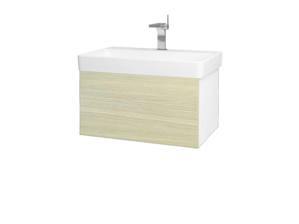 Značkový Koupelnová skříňka VARIANTE SZZ 70 pro umyvadlo Laufen Pro S - N01 Bílá lesk / D04 Dub