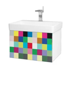 Značkový Koupelnová skříňka VARIANTE SZZ 60 pro umyvadlo Laufen Pro S - N01 Bílá lesk / IND Individual