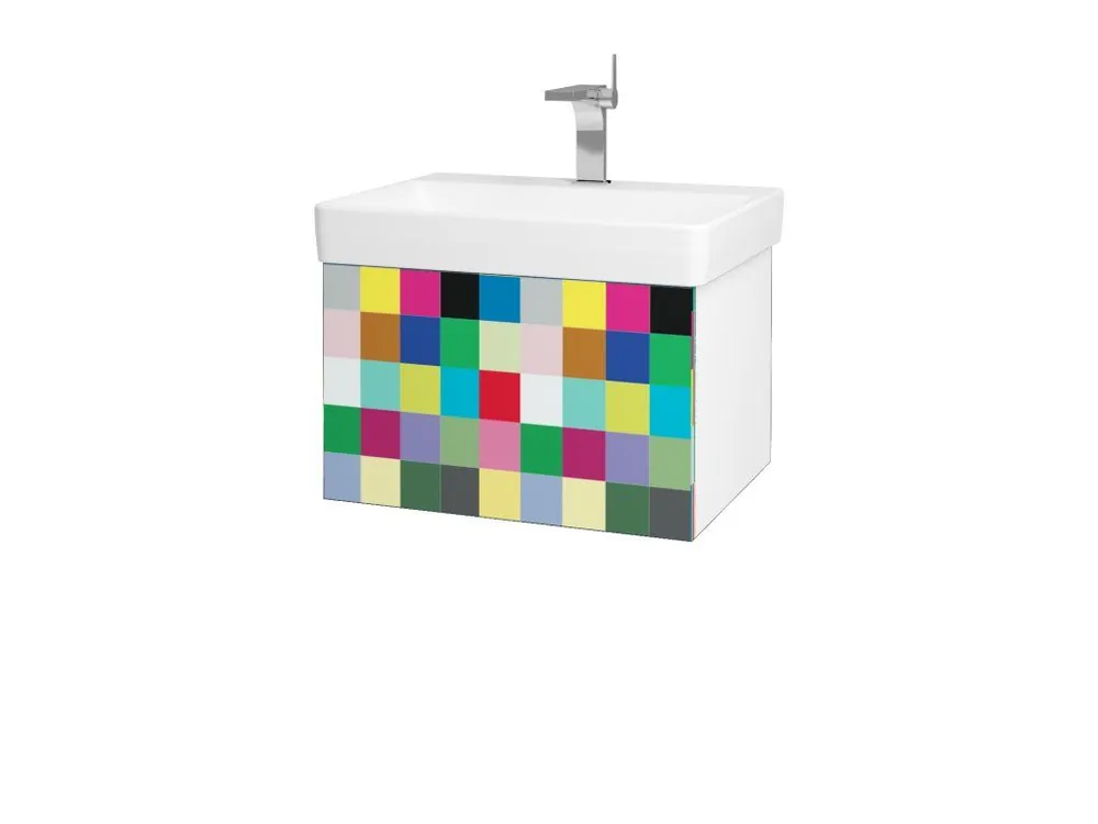 Značkový Koupelnová skříňka VARIANTE SZZ 60 pro umyvadlo Laufen Pro S - N01 Bílá lesk / IND Individual