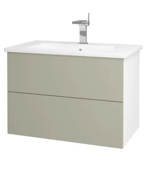 Akční Cena Koupelnová skříňka VARIANTE SZZ2 80 (umyvadlo Euphoria) - N01 Bílá lesk / M05 Béžová mat