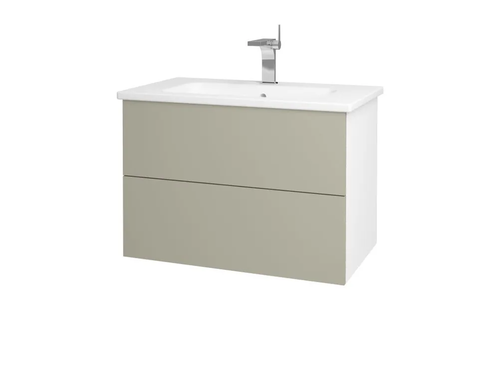 Akční Cena Koupelnová skříňka VARIANTE SZZ2 80 (umyvadlo Euphoria) - N01 Bílá lesk / M05 Béžová mat