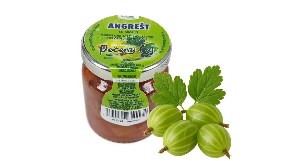 Značkový Nature NoTea s.r.o. Pečený čaj Notea - Angrešt se skořicí 60ml