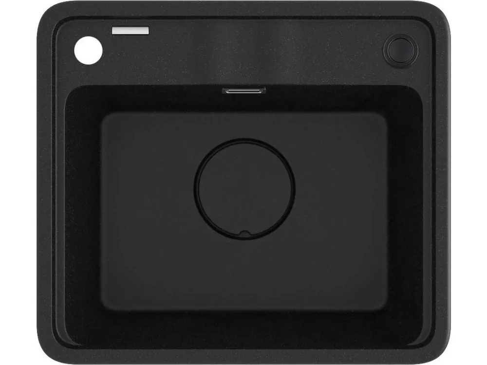 Aktuální DEANTE - Momi metallic graphite Granitový dřez, 1-bowl ZKM_G103