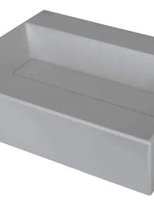 Sleva DEANTE - Correo šedá Granitové umyvadlo na desku, s krycí deskou CQR_SU5M