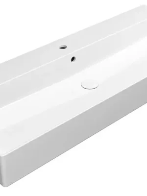 Zlevněný GSI KUBE X keramické umyvadlo 120x47cm, bílá ExtraGlaze