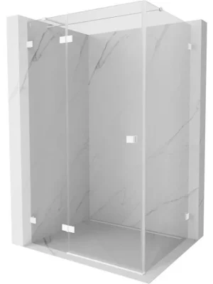 Značkový MEXEN/S - Lunar T sprchový kout dveře křídlové levá 110 x 70, transparent, bílá 834T-110-070-20-00-L