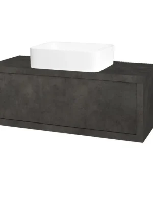 Akce Koupelnová skříňka STORM SZZ 100 (umyvadlo Joy) - D16 Beton tmavý / D16 Beton tmavý