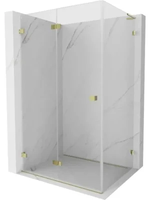 Akční Cena MEXEN/S - Lunar-F L sprchový kout skládací dveře levá 95 x 70, transparent, zlato 836L-095-070-50-00-L