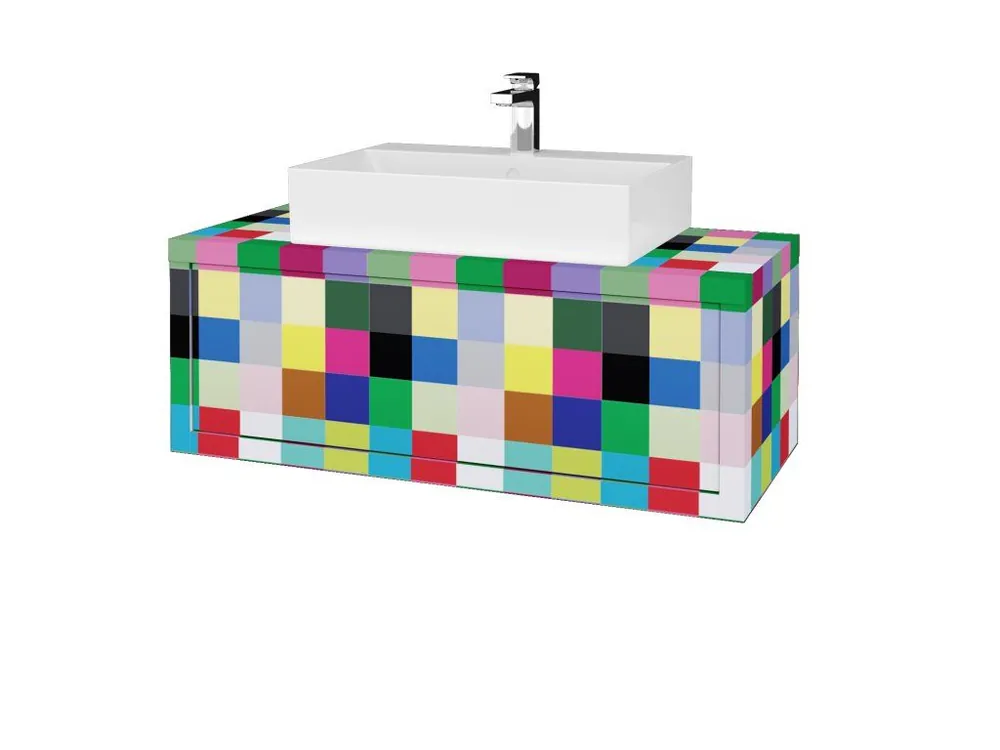 Akční Cena Koupelnová skříňka STORM SZZ 100 (umyvadlo Kube) - IND Individual / IND Individual