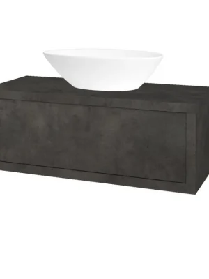 Akce Koupelnová skříňka STORM SZZ 100 (umyvadlo Triumph) - D16 Beton tmavý / D16 Beton tmavý