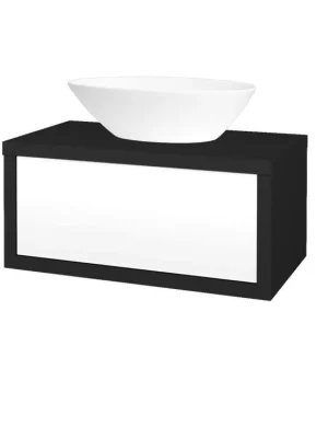 Akční Cena Koupelnová skříňka STORM SZZ 80 (umyvadlo Triumph) - L03 Antracit vysoký lesk / L01 Bílá vysoký lesk