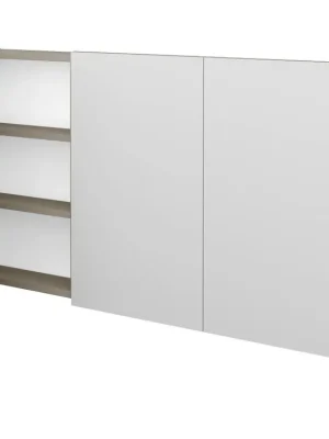 Značkový Třídveřová galerka Q GA3 120 - L04 Béžová vysoký lesk