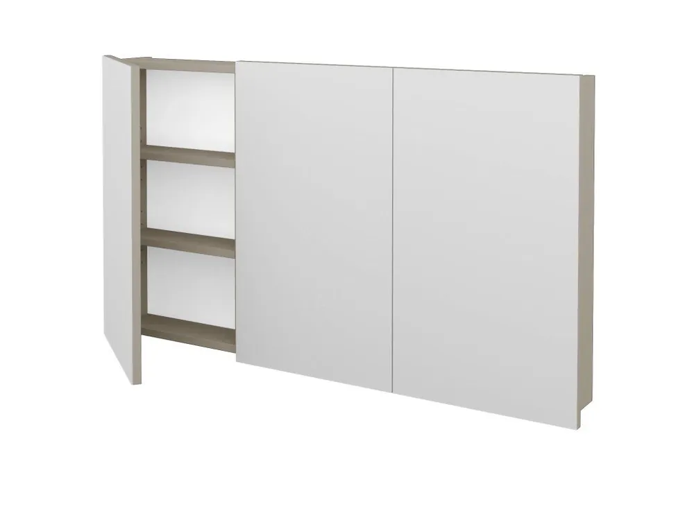 Značkový Třídveřová galerka Q GA3 120 - L04 Béžová vysoký lesk