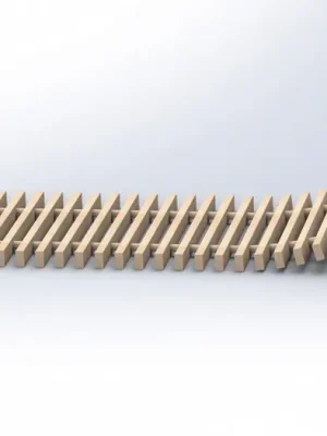 Akce BOKI PML mřížka 180mm /2150mm, Buk (olej) - elox světný bronz