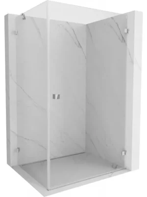 Zlevněný MEXEN/S - Lunar-B L sprchový kout dveře křídlové pravá 85 x 80, transparent, chrom 832L-085-080-01-00-P