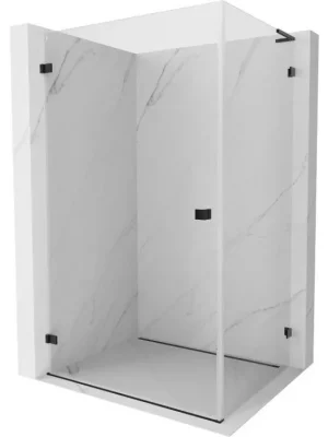 Zlevněný MEXEN/S - Lunar-B L sprchový kout dveře křídlové levá 95 x 80, transparent, černá 832L-095-080-70-00-L