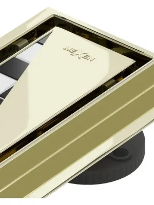 MEXEN/S - Flat M13 odtokový žlab 2v1 90 cm zlatý 1510090-15 Nová Kolekce