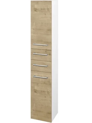 Značkový Vysoká skříň DOS SVD2Z2 35 - N01 Bílá lesk / Úchytka T03 / D09 Arlington / Pravé