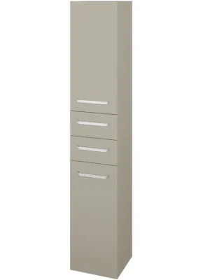 Značkový Vysoká skříň DOS SVD2Z2 35 - M05 Béžová mat / Úchytka T01 / M05 Béžová mat / Pravé