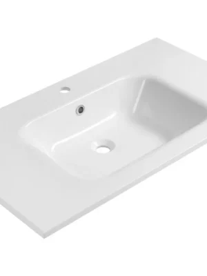 ARECA umyvadlo, litý mramor, 91x51,5cm, bílá - koupelny-sanita.cz Výprodej