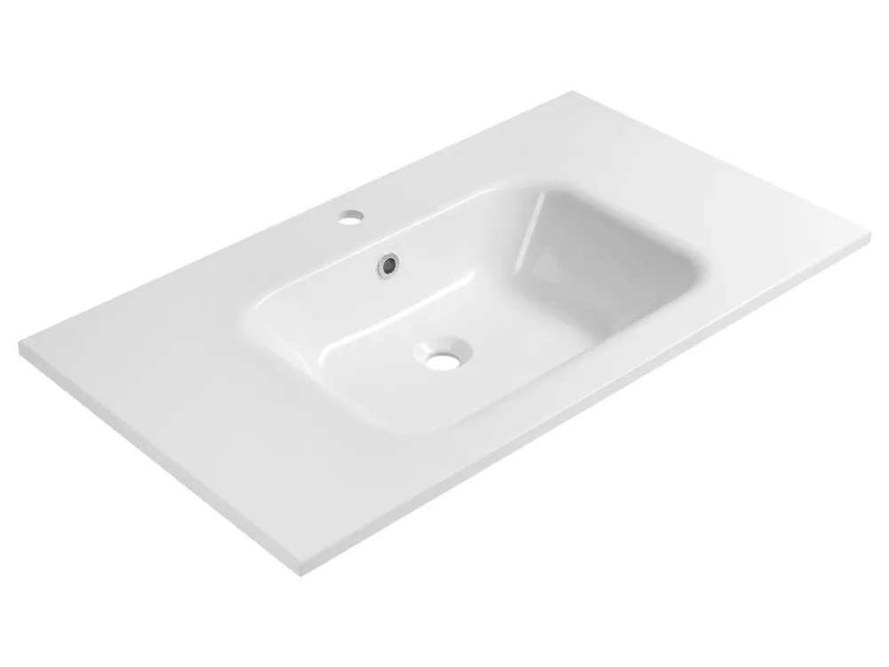 ARECA umyvadlo, litý mramor, 91x51,5cm, bílá - koupelny-sanita.cz Výprodej