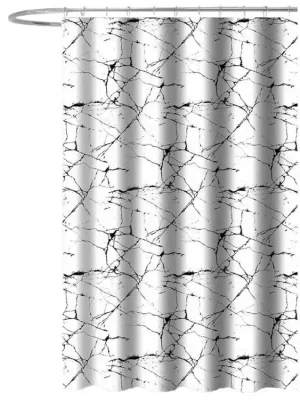 Originální Sprchový závěs 180x180cm, polyester, mramor - koupelny-sanita.cz