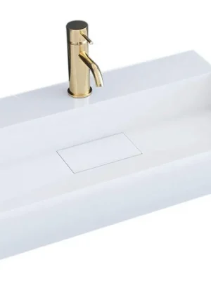 Jen Po Omezenou Doba REA - Litý mramot umyvadlo na desku Goya 50x37 bílá REA-U8900