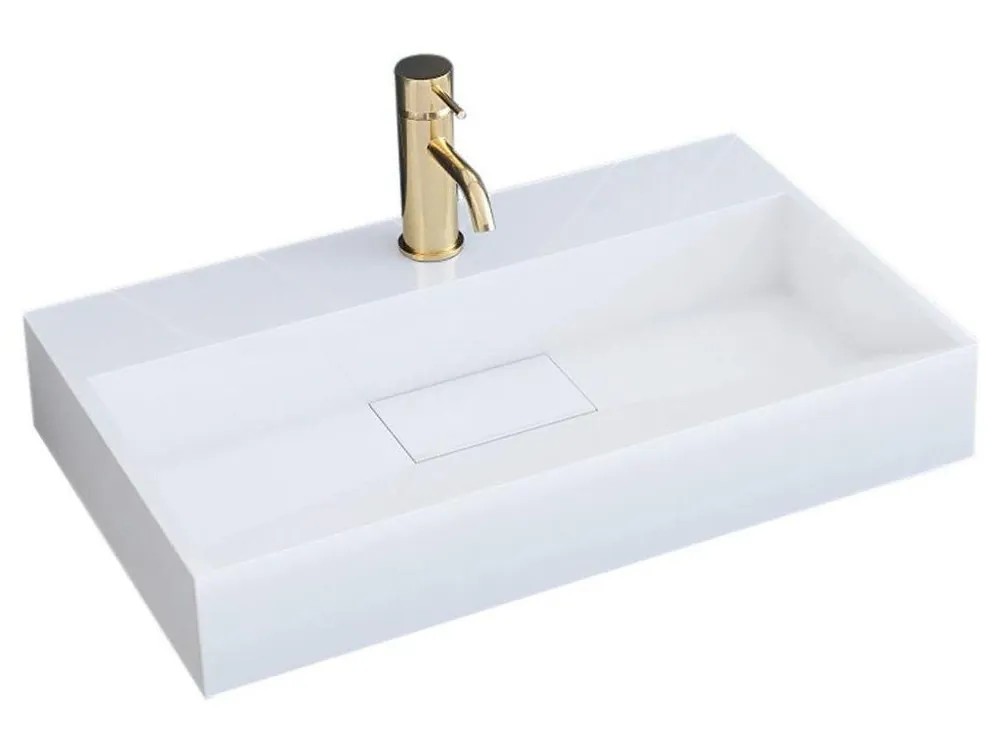 Jen Po Omezenou Doba REA - Litý mramot umyvadlo na desku Goya 50x37 bílá REA-U8900