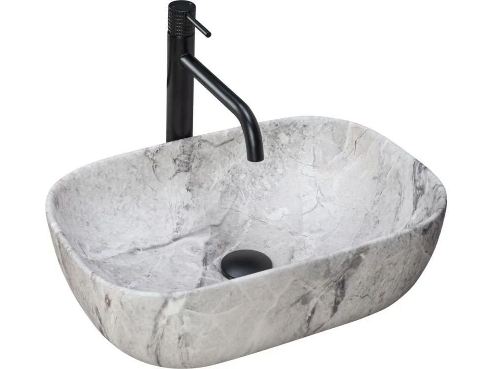 REA - Umyvadlo na desku Livia kámen REA-U3800 Tovární Cena