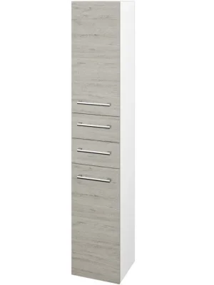 Akce Vysoká skříň DOS SVD2Z2 35 - N01 Bílá lesk / Úchytka T03 / D05 Oregon / Levé