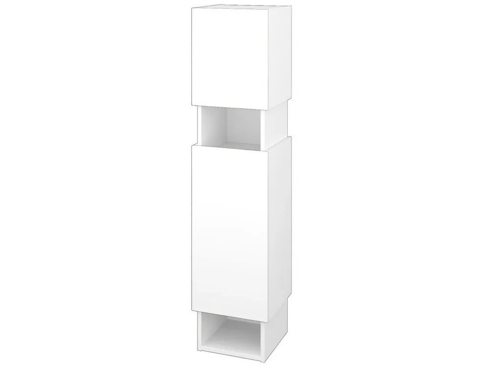 Značkový Vysoká skříň INVENCE SVD2O 35 - L01 Bílá vysoký lesk / L01 Bílá vysoký lesk / Pravé