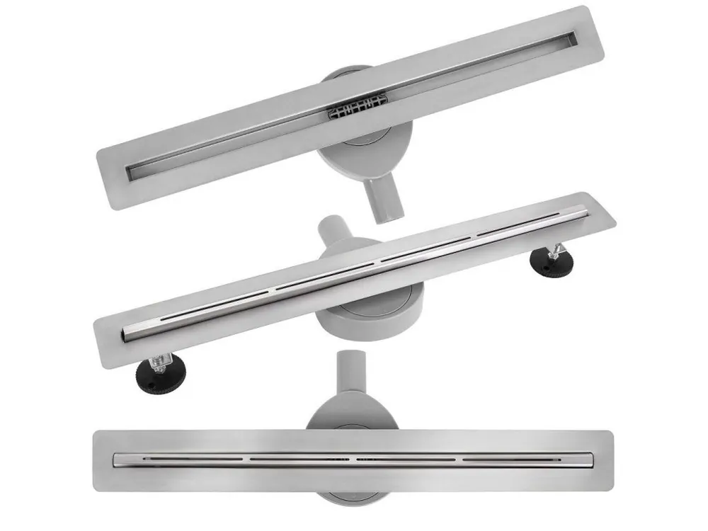 Koupit Online REA - Odtokový žlab FILO Nickel Brush 80 KPL-G6802