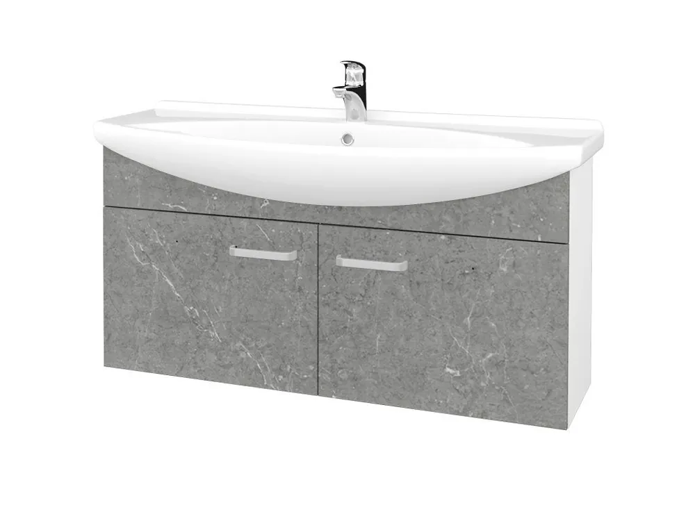 Akční Cena Koupelnová skříňka TAKE IT SZD2 120 - N01 Bílá lesk / Úchytka T01 / D20 Galaxy