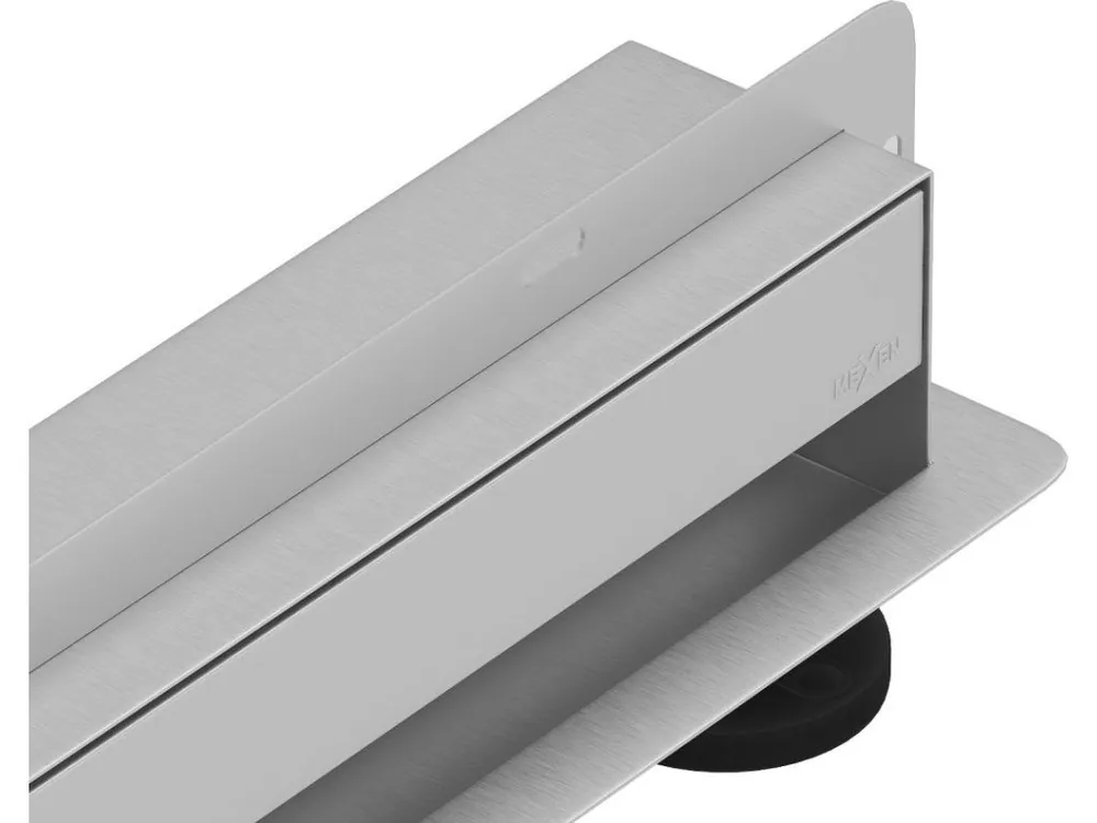 Značkový MEXEN - Flat žlab ke stěně 2v1 stěna 80 cm nerez 1030080