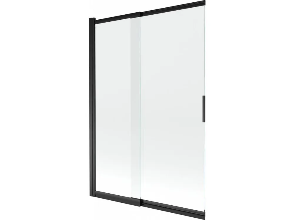 Akce MEXEN - Fox 2-křídlá posuvná vanová zástěna 120 x 150, transparent, černá 891-120-002-70-00