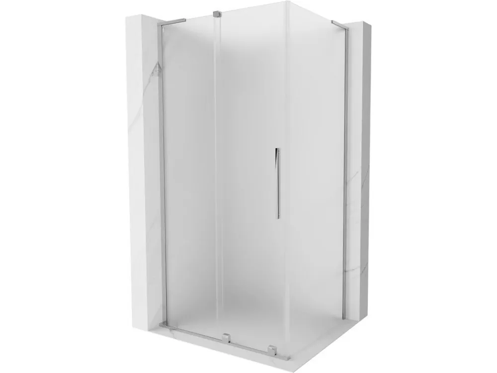 Zlevněný MEXEN/S - Velar L sprchový kout, posuvné dveře 100 x 75, dekor, chrom 871-100-075-33-01