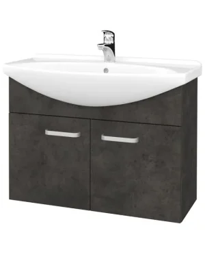 Značkový Koupelnová skříňka TAKE IT SZD2 85 - D16 Beton tmavý / Úchytka T01 / D16 Beton tmavý