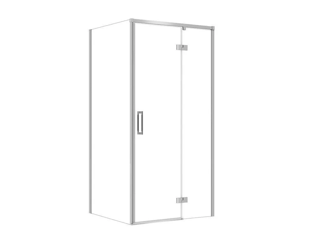 Značkový CERSANIT - SET C110 Sprchový kout Larga, pravý, 100x80x195, chrom, čiré sklo S601-310