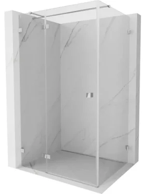 Značkový MEXEN/S - Lunar T sprchový kout dveře křídlové levá 75 x 80, transparent, chrom 834T-075-080-01-00-L