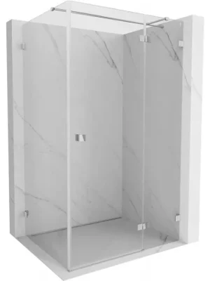 Zlevněný MEXEN/S - Lunar T sprchový kout dveře křídlové pravá 75 x 80, transparent, chrom 834T-075-080-01-00-P