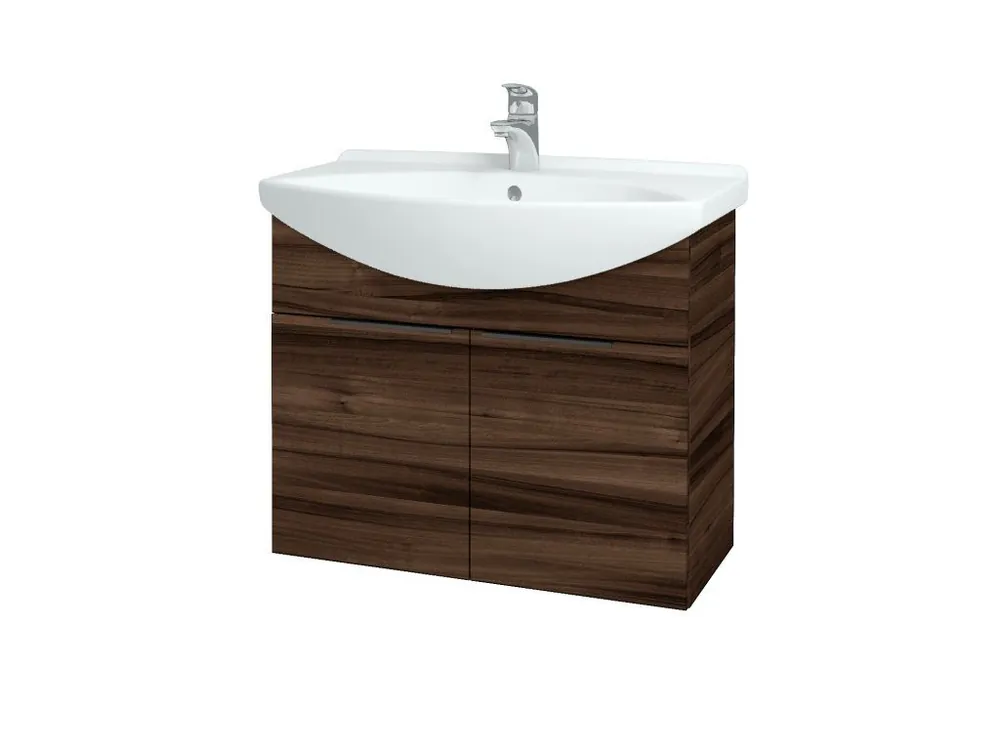 Akce Koupelnová skříňka TAKE IT SZD2 75 - D06 Ořech / Úchytka T07 / D06 Ořech