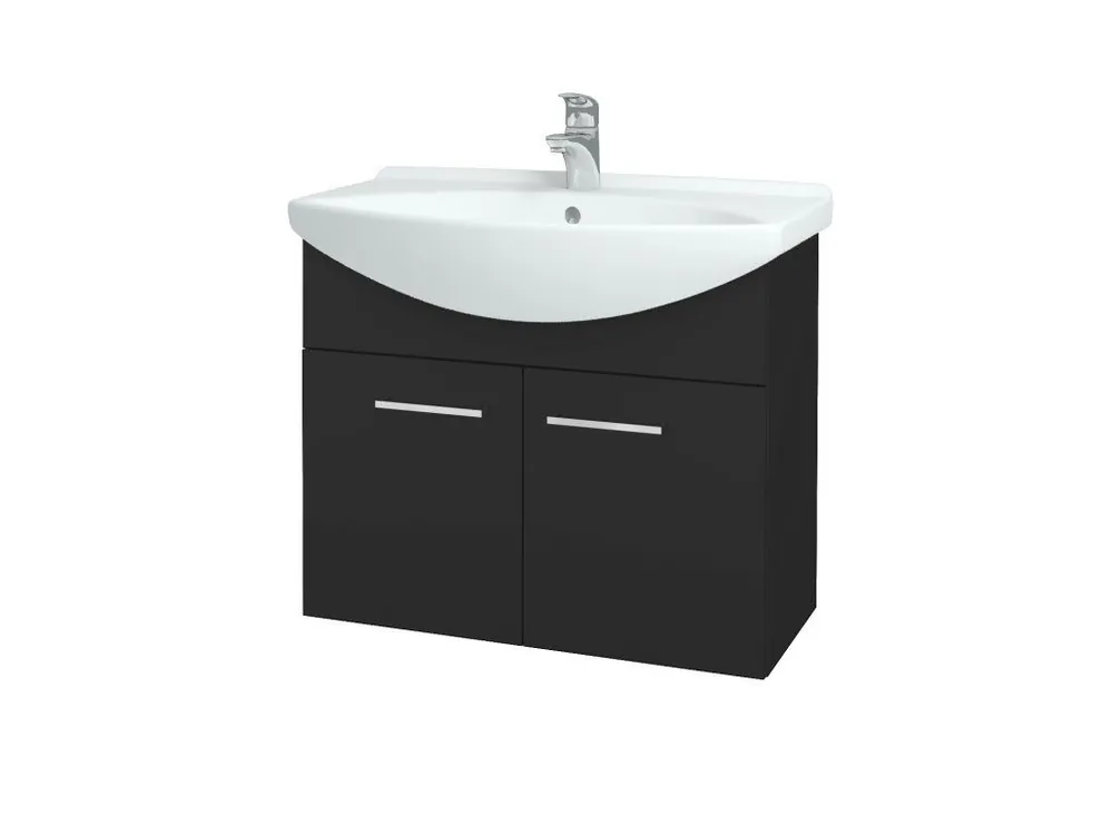 Zlevněný Koupelnová skříňka TAKE IT SZD2 75 - N03 Graphite / Úchytka T04 / N03 Graphite