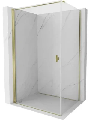 Zlevněný MEXEN/S - Mist-B sprchový kout dveře křídlové 80 x 85, transparent, zlato 8A2T-080-085-50-00